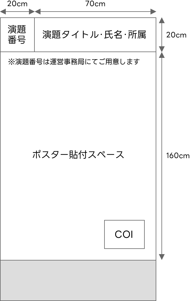 ポスター貼付スペース